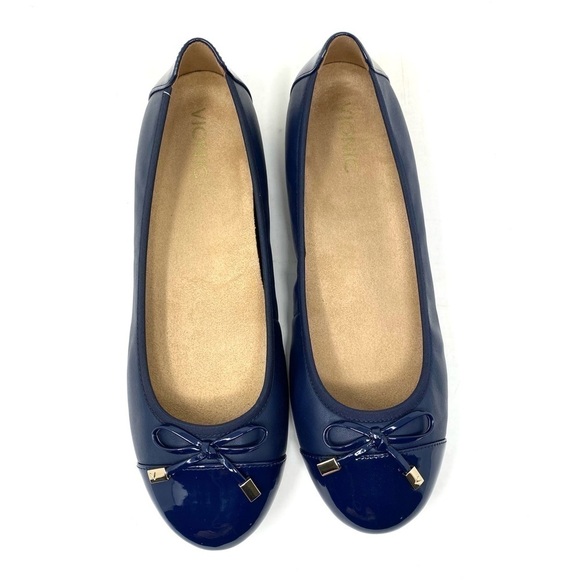 Vionic Spark Minna Leather Ballet Flat Navy - Picture 5 of 7